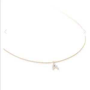 Kendra Scott Diamond Initial Necklace
